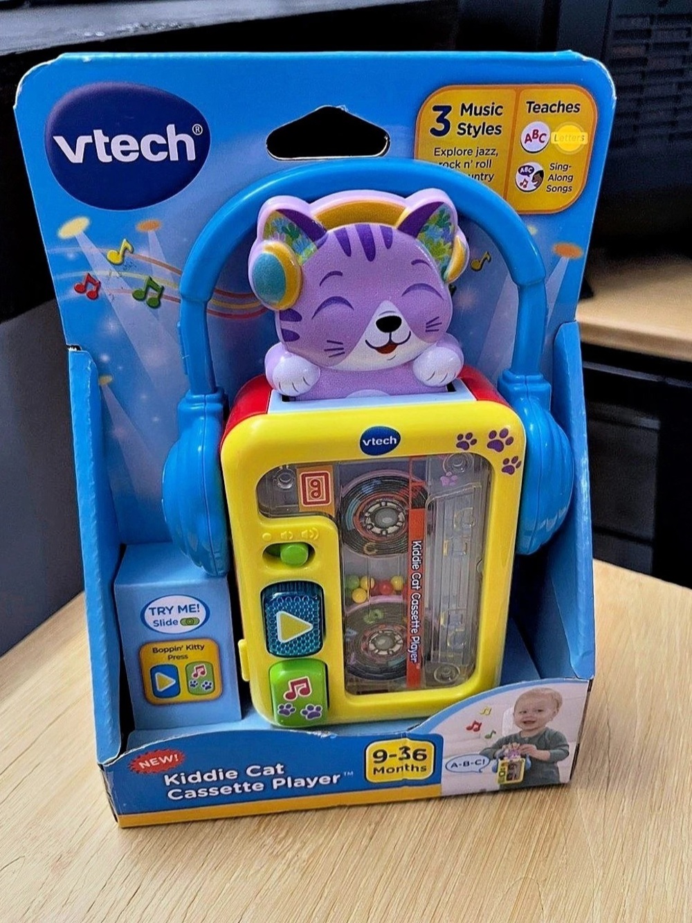 VTech Kiddie Cat K!ssette Player Learning Toy NWT